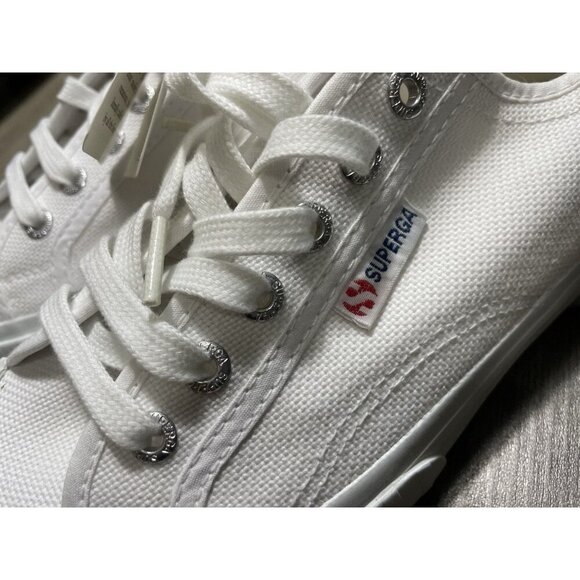 Superga 2630 Stripe Canvas Platform Sneakers NEW Women’s Size 41 US 9.5 - Picture 6 of 11